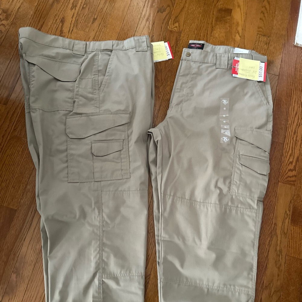 NWT MENS 46 by 24 TRU-SPEC 24-7 ORIGINAL TACTICAL PANTS KHAKI - Picture 2 of 6